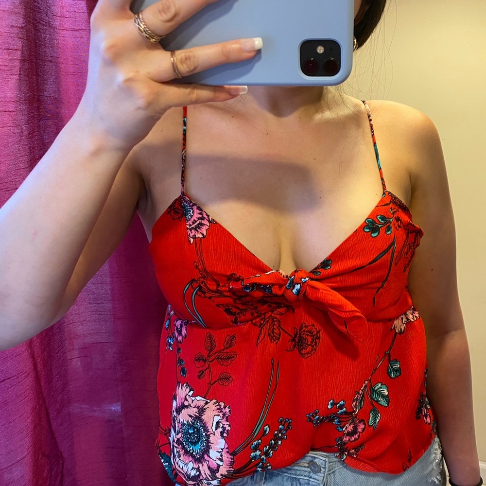 Floral babydoll top